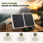 Panel Solar Portátil Velkor 35W