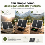 Panel Solar Portátil Velkor 35W