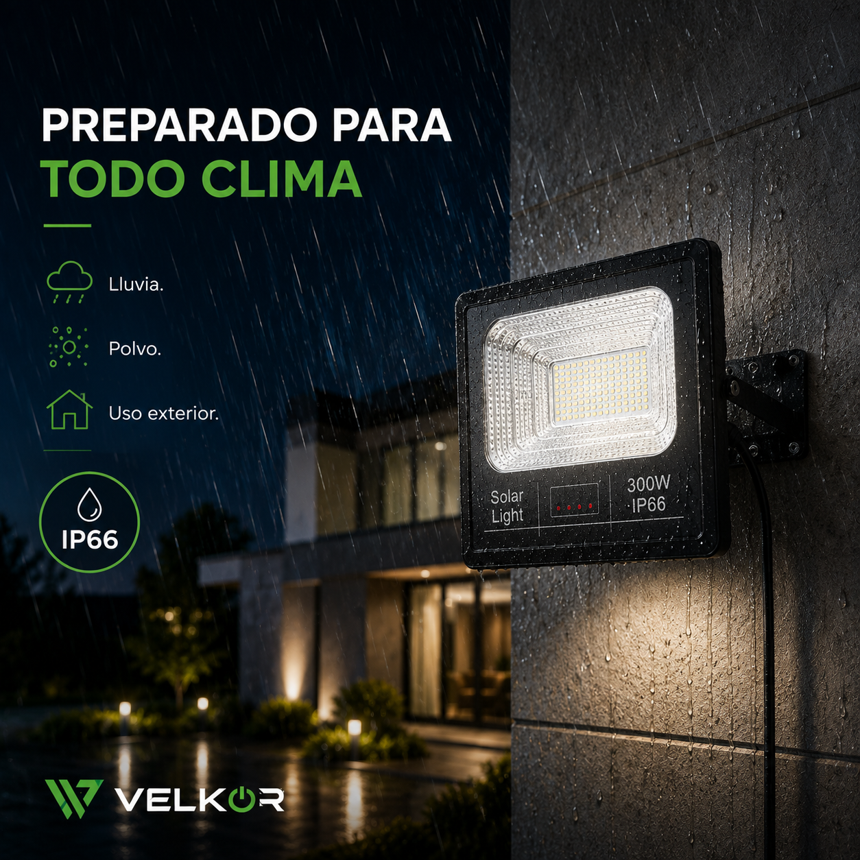 Reflector Solar LED Jortan 300W + Control Remoto
