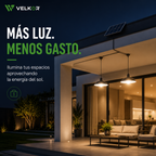 Lámpara Solar Colgante Doble con Panel Solar y Control Remoto